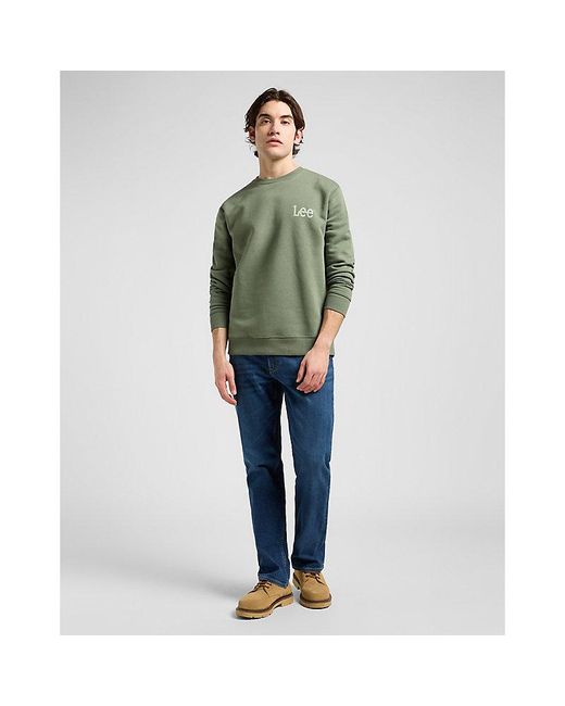 Lee Jeans Green Regular Wobbly Sweatshirt for men