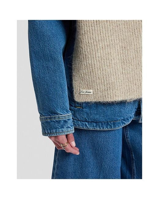Lee Jeans Blue Soft Scarf