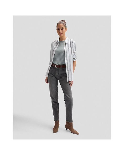 Lee Jeans Gray Slim Baby Tee