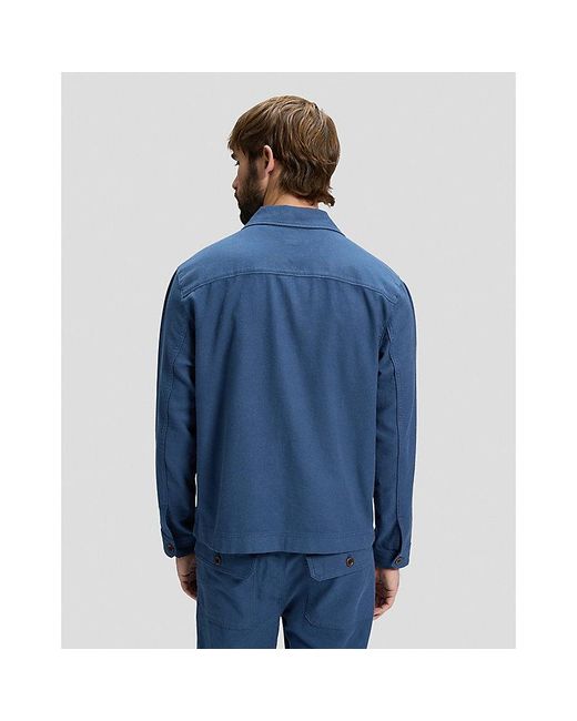 Lee Jeans Blue Relaxed Utility Jacket for men