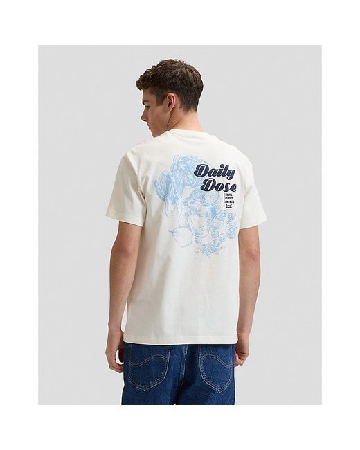 Lee Jeans White Relaxed Daily Dose Tee for men