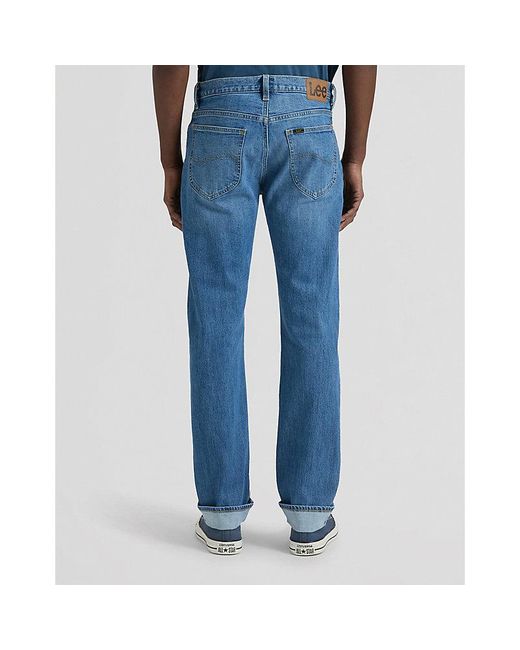 Lee Jeans Blue West Regular Selvedge Denim Jean Size 26X32 for men