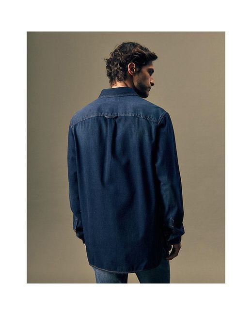 Lee Jeans Blue Relaxed Shirt for men