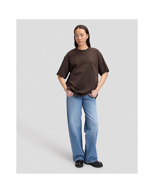 Lee Jeans Brown Workwear Relaxed Boxy Heavy Tee for men