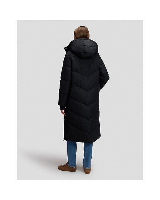 Lee Jeans Blue Relaxed Long Puffer Jacket