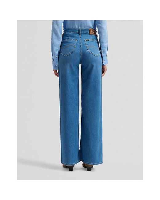 Lee Jeans Blue Stella Wide Leg Jean Size 24X31