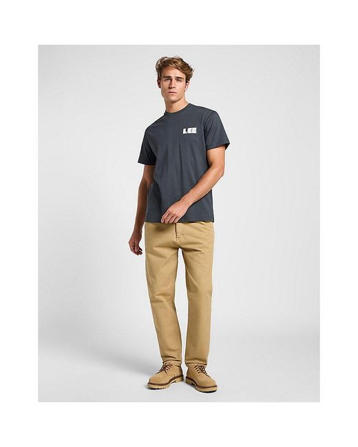 Lee Jeans Blue Workwear Relaxed Graphic Tee for men