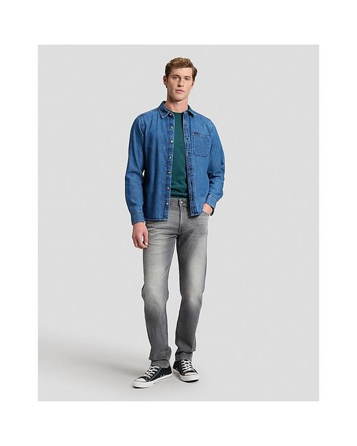 Lee Jeans Blue Regular Sure Shirt for men