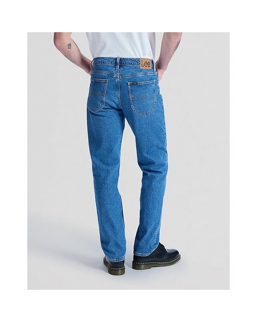 Lee Jeans Blue West Regular Straight Low Stretch Jean Size 26X32 for men