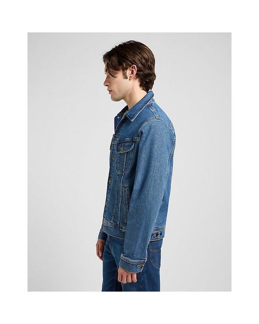 Lee Jeans Blue Regular Rider Jacket for men