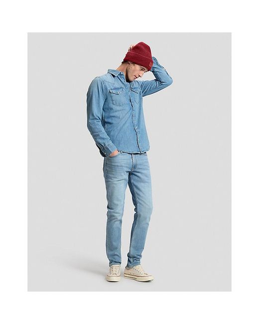 Lee Jeans Blue Core Beanie Größe
