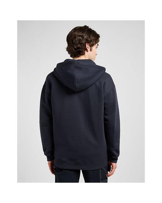 Lee Jeans Blue Workwear Relaxed Full Zip Hoodie for men