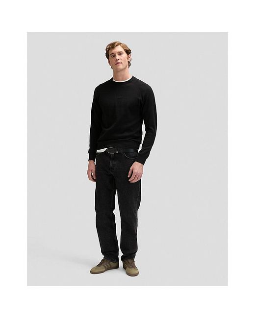 Lee Jeans Black Regular Clean Raglan Sweater for men
