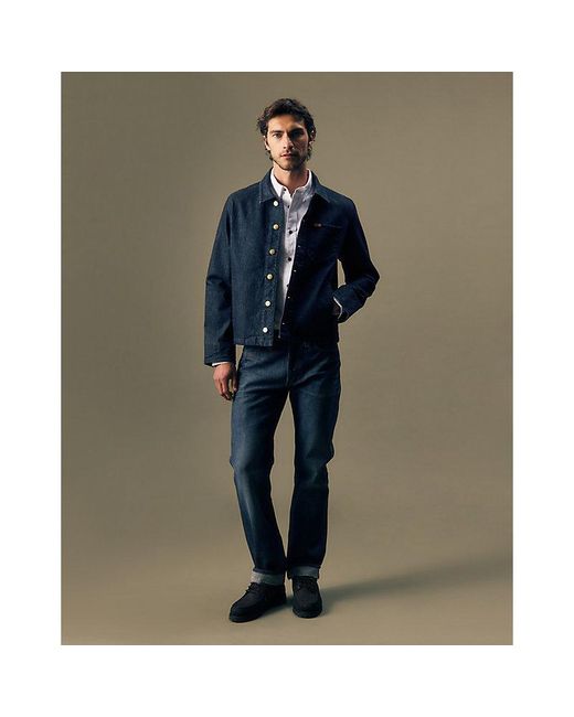 Lee Jeans Blue Relaxed Denim Jacket for men