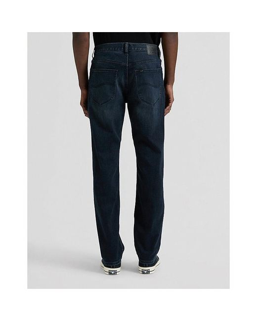 Lee Jeans Black West Regular Straight Medium Stretch Jean Size 26X32 for men