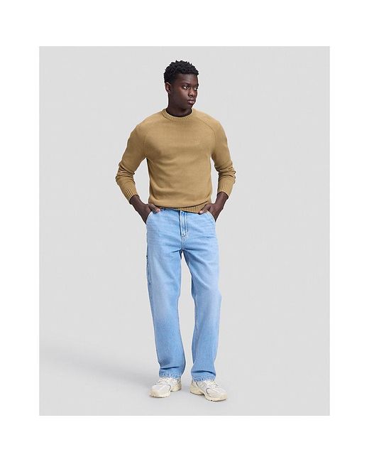 Lee Jeans Green Regular Raglan Sweater for men
