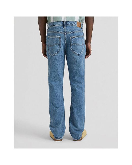 Lee Jeans Blue West Regular Straight Low Stretch Jean Size 26X32 for men