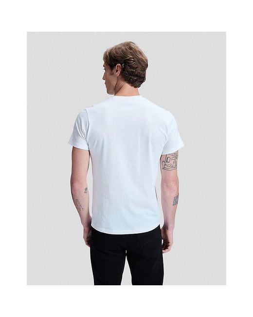Lee Jeans White Twin Pack Slim Crew Tees for men