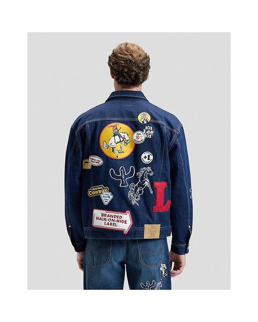 Lee Jeans Blue 101 Plus Cowboy Jacket for men