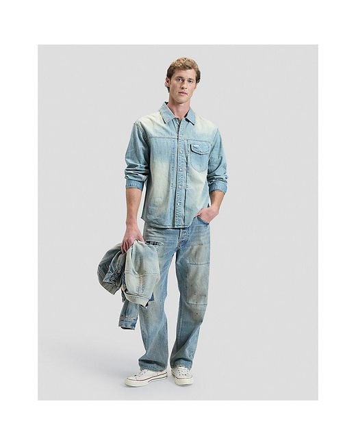 Lee Jeans Blue 101 Plus Cowboy Shirt for men
