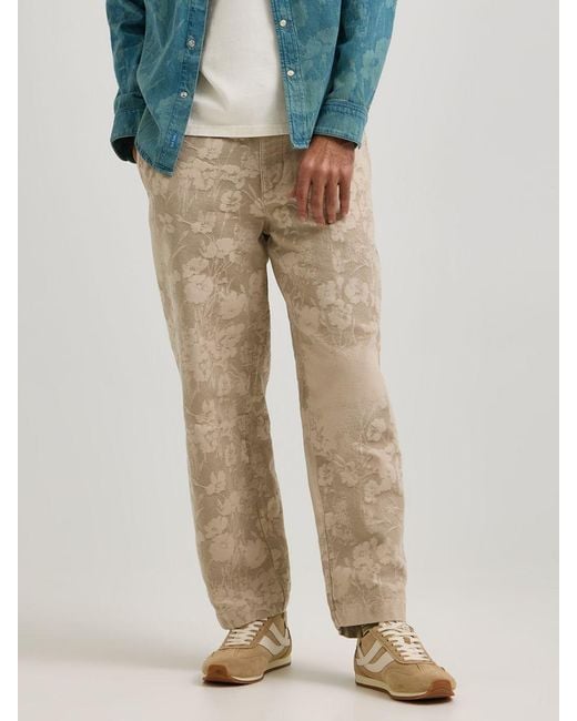 Lee Jeans Blue Mens X Paul Smith Jacquard Tapered Trouser Pants for men