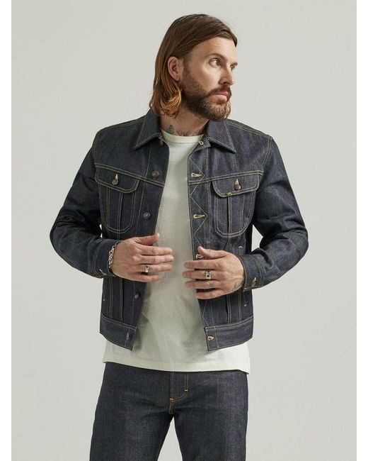 Lee Jeans Gray 101 Rider Jacket for men