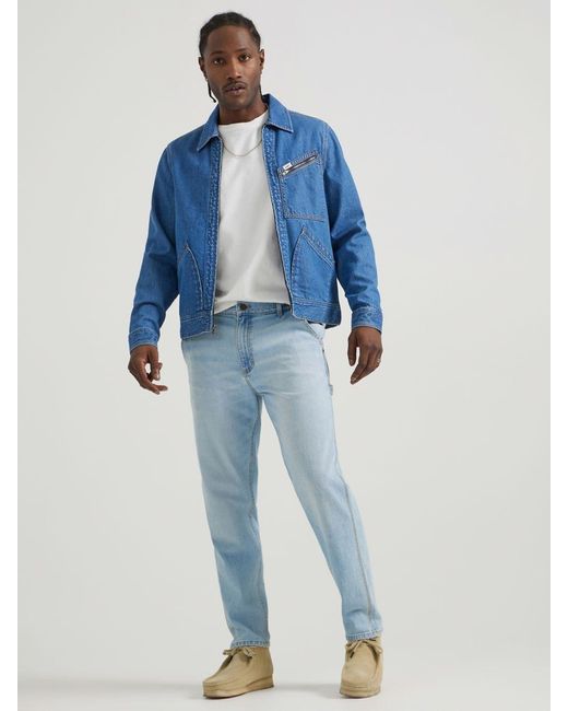 Lee Jeans Blue Mens Loose Tapered Carpenter Jeans for men