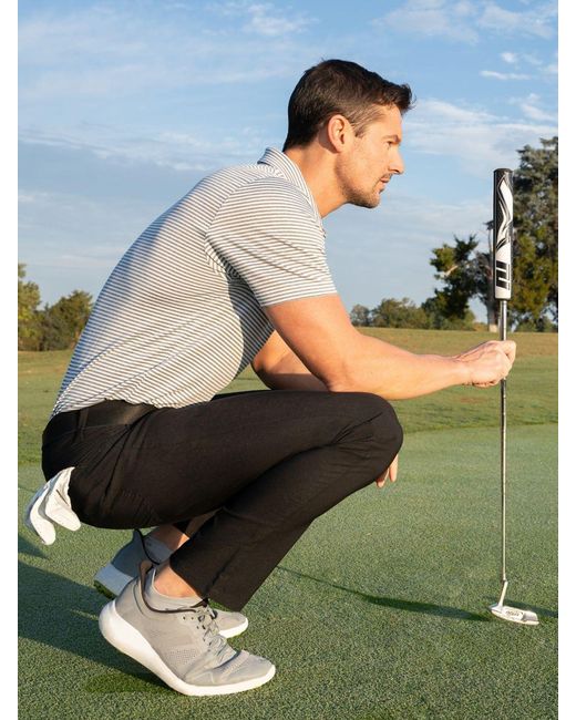 Lee Jeans Multicolor Mens Golf Series Feeder Stripe Polo Shirt for men