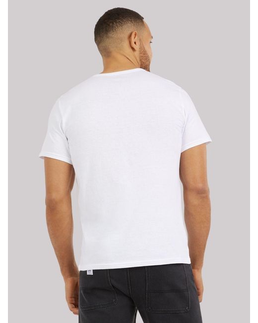 Lee Jeans White Mens 3-pack V-neck T-shirt for men