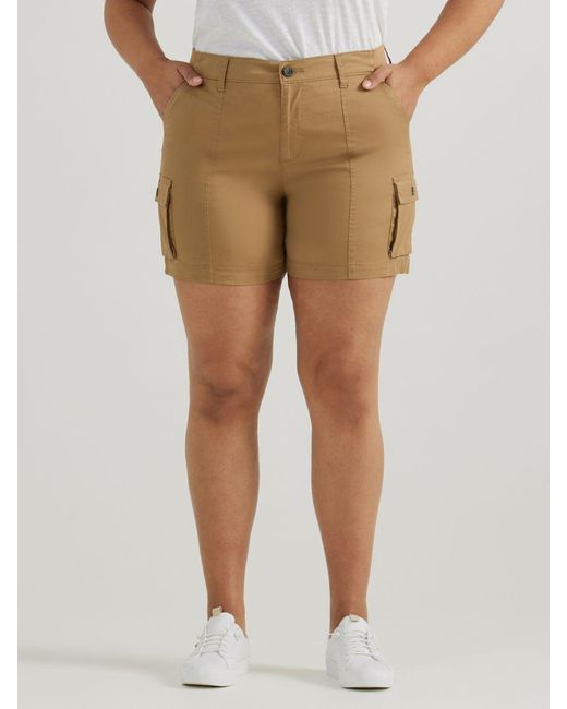 Lee Jeans Natural Ultra Lux Comfort Flex-to-go Relaxed Cargo Shorts Tan