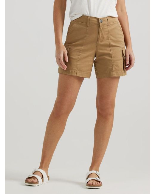 Lee Jeans Natural Ultra Lux Comfort Flex-to-go Relaxed Cargo Shorts Tan