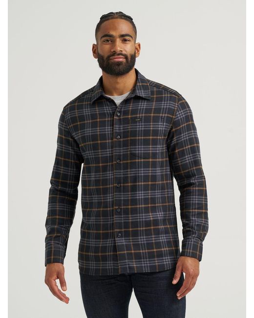 Lee Jeans Gray Mens All Purpose Button Down Shirt for men