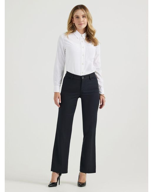 Lee Jeans Black Fm Regular Fit Trouser Petite