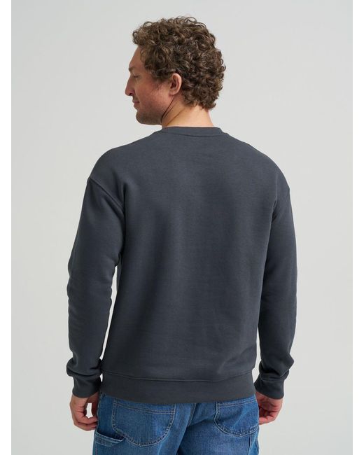 Lee Jeans Blue Mens Relaxed Fit Essential Workwear Sweatshirt for men
