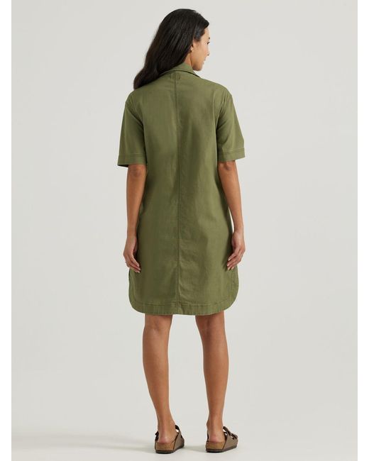 Lee Jeans Green Womens Shorts Sve Chore Pocket Dress