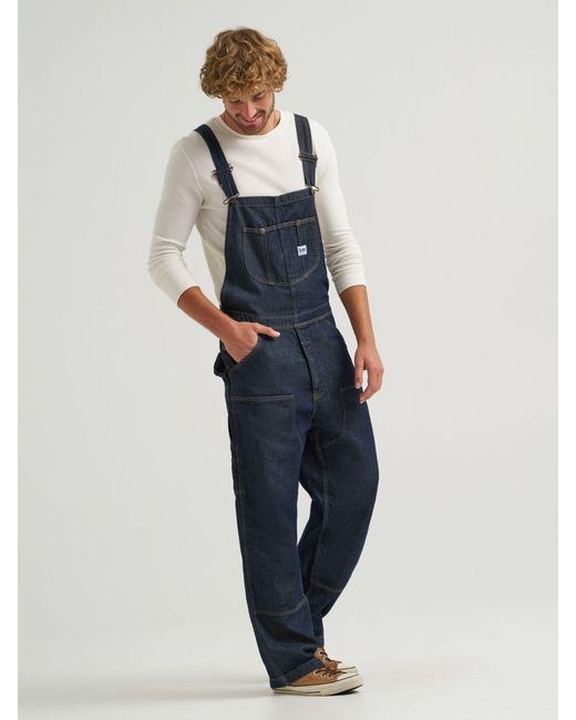 Lee Jeans Green Mens Heritage Relaxed Fit Carpenter Overall for men