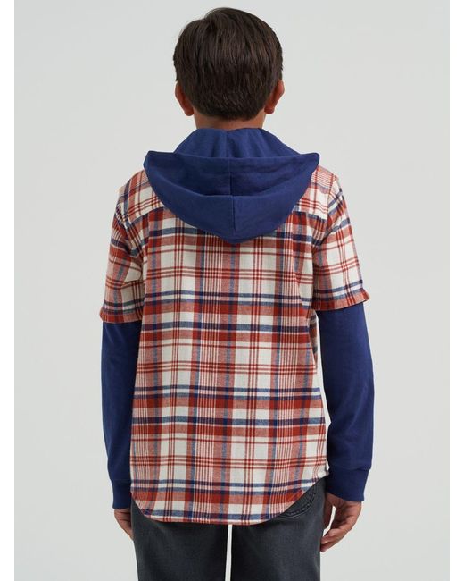 Lee Jeans Multicolor Boys Hybrid Poplin Plaid Shirt for men