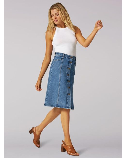 Button Front Skirts That Are Cool To Try Now 2019 | A line denim skirt,  Skirts, Skirt fashion