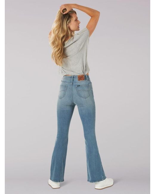 lee heritage high rise flare jeans