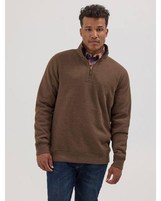 Mens sherpa lined pullover hot sale
