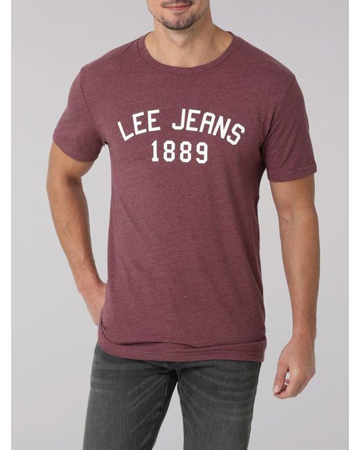 Lee Jeans Cotton Mens Classic 1889 Logo T-shirt for Men | Lyst