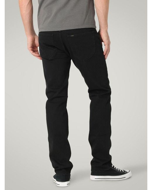 Lee Jeans Extreme Motion Mvp Slim Fit Tapered Jeans in Black for Men | Lyst