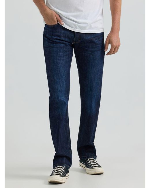 Lee Jeans Blue Mens Legendary Slim Straight Jeans for men