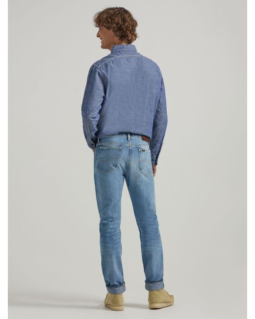 Lee Jeans 101 Rider Slim Fit Pants in Blue for Men | Lyst