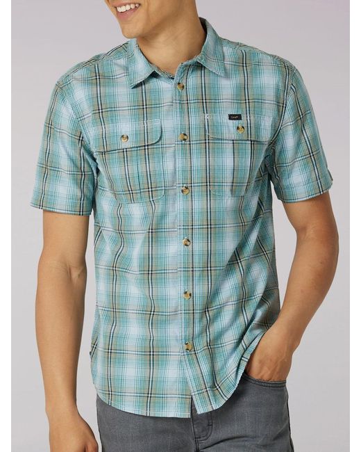 Lee Jeans Cotton Working Button Down Ss 