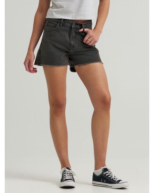 Lee Jeans Blue Womens Cut Off Shorts
