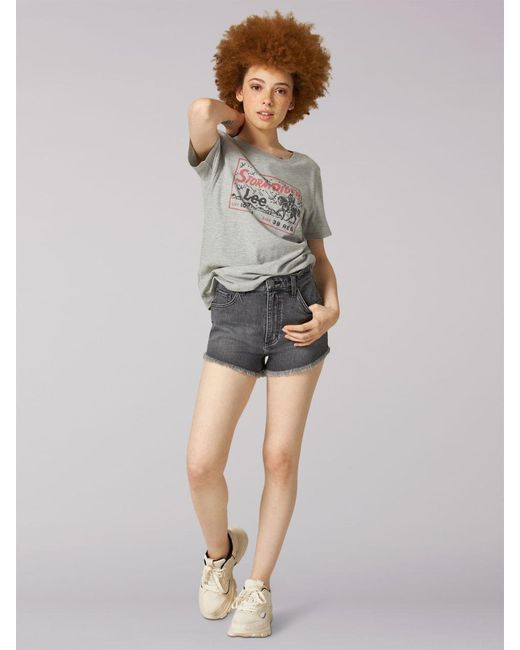 Lee Jeans Cotton High Rise Cut Off 