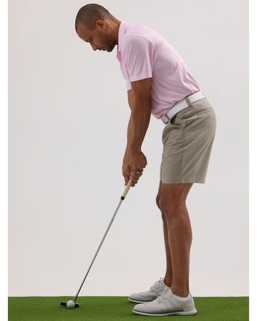 Lee Jeans Pink Mens Golf Series Chino Shorts for men