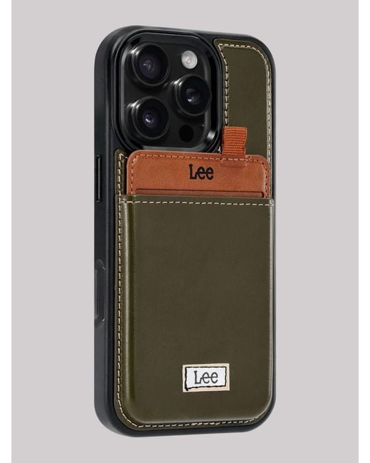 Lee Jeans Men's Green Solid With Back Patch Iphone Case