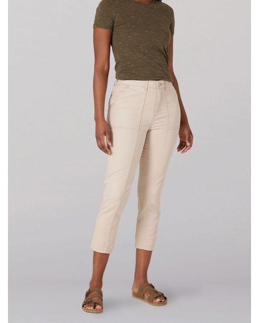 Lee Jeans Multicolor Ultra Lux High Rise Seamed Cropped Pants